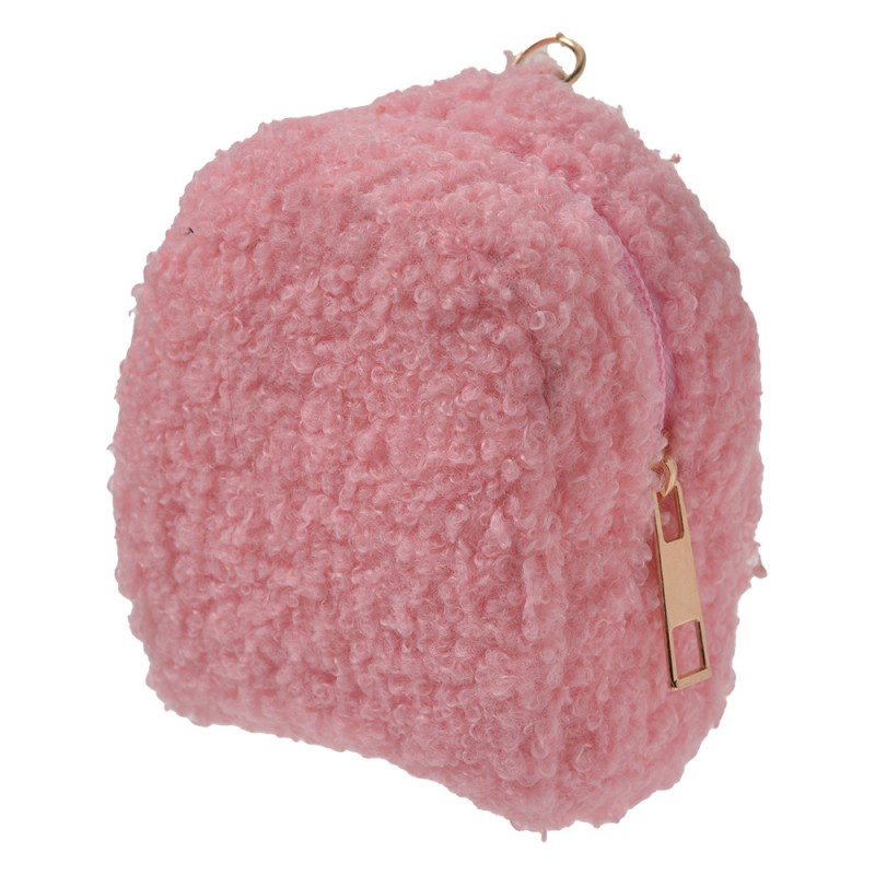 JZKC0108 Keychain small pouch Pink Plush