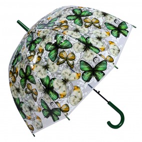 2JZUM0062GR Parapluie pour adultes 60 cm Transparent Plastique Papillons