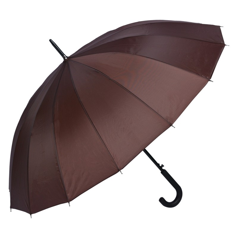 JZUM0064CH Erwachsenen-Regenschirm 60 cm Braun Synthetisch