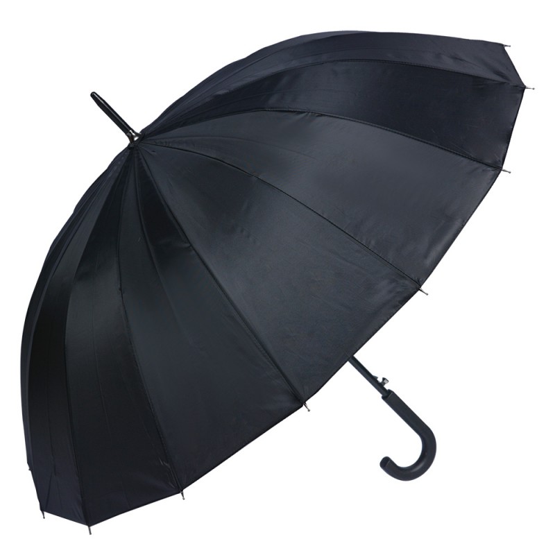 JZUM0064Z Erwachsenen-Regenschirm 60 cm Schwarz Synthetisch