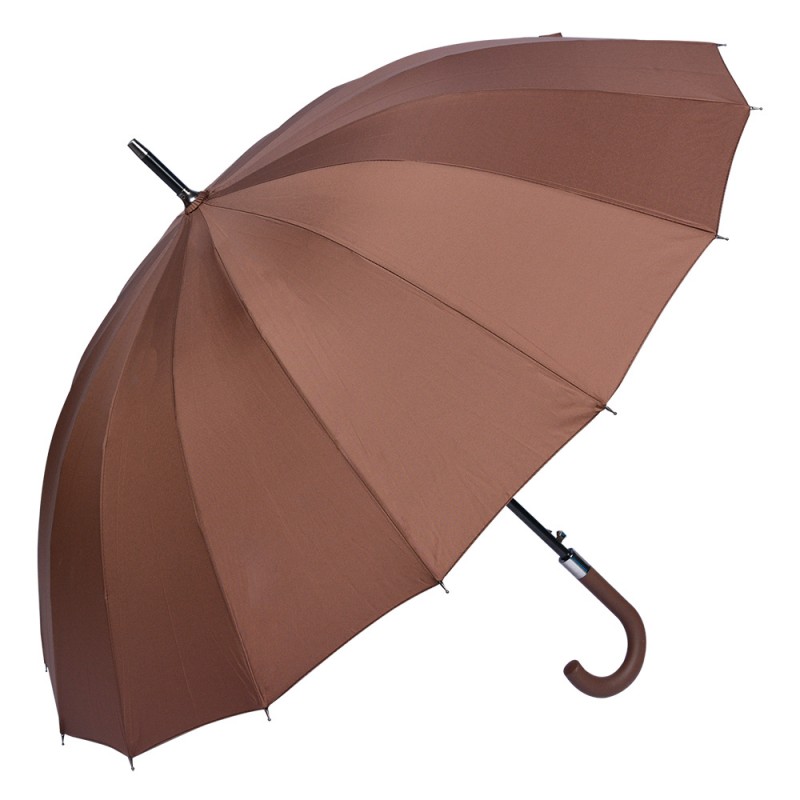 JZUM0065CH Erwachsenen-Regenschirm 60 cm Braun Synthetisch