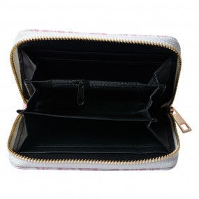2JZPU0003-02 Brieftasche 10x15 cm Weiß Rosa Kunststoff Rechteck