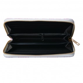 2JZPU0003-03 Brieftasche 10x19 cm Weiß Rosa Kunststoff Rechteck