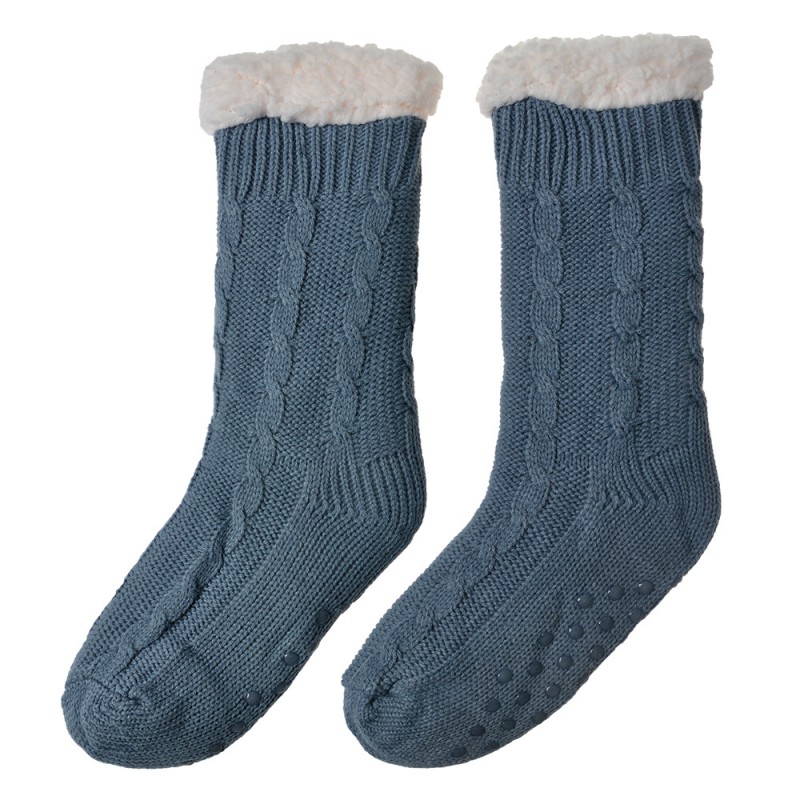 JZSK0022BL Home Socks women one size Blue Synthetic