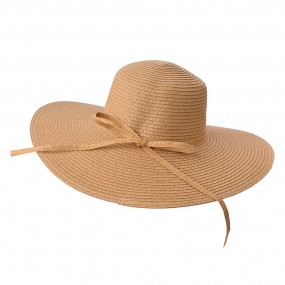 2JZHA0035CH Women's Hat Ø58 cm Brown Paper straw Round Sun Hat