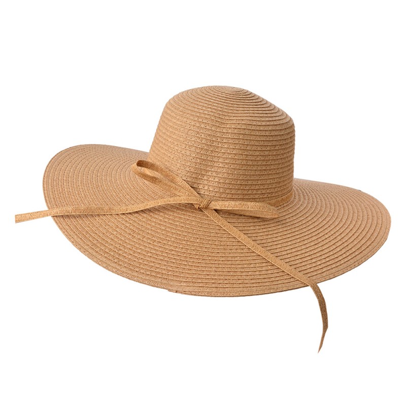 JZHA0035CH Women's Hat Ø58 cm Brown Paper straw Round Sun Hat