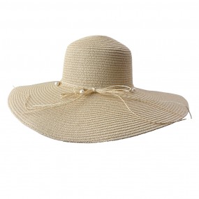 2JZHA0074BE Women's Hat Beige Paper straw Sun Hat
