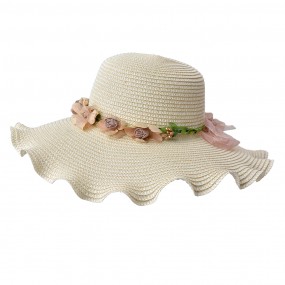 2JZHA0075BE Women's Hat Beige Paper straw Sun Hat