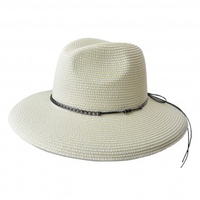 2JZHA0080 Cappello da donna Beige Paglia di carta Cappello da sole