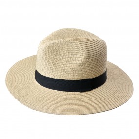 2JZHA0083BE Women's Hat Beige Paper straw Sun Hat