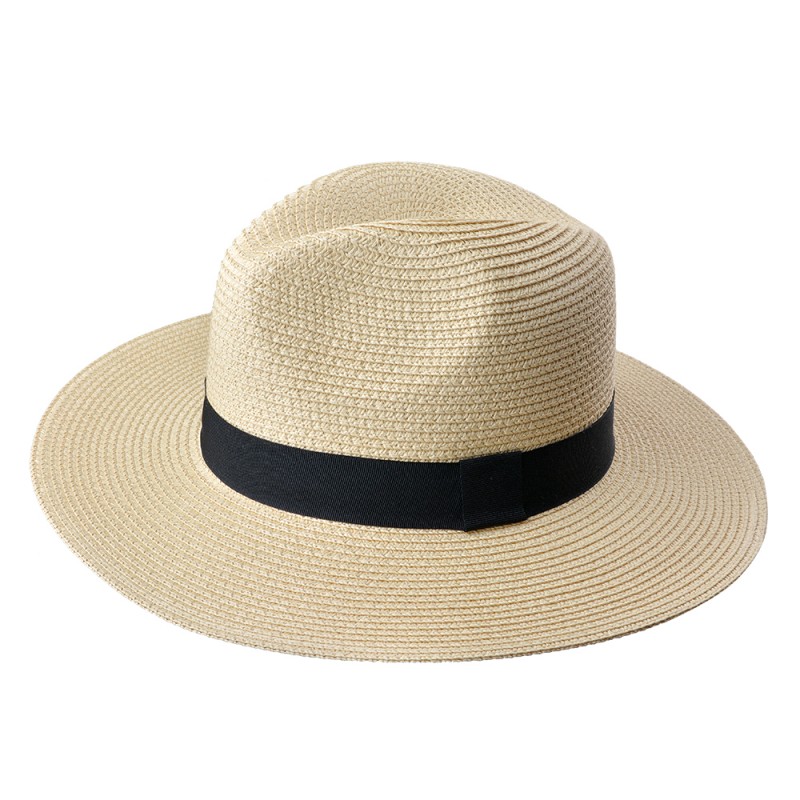 JZHA0083BE Cappello da donna Beige Paglia di carta Cappello da sole