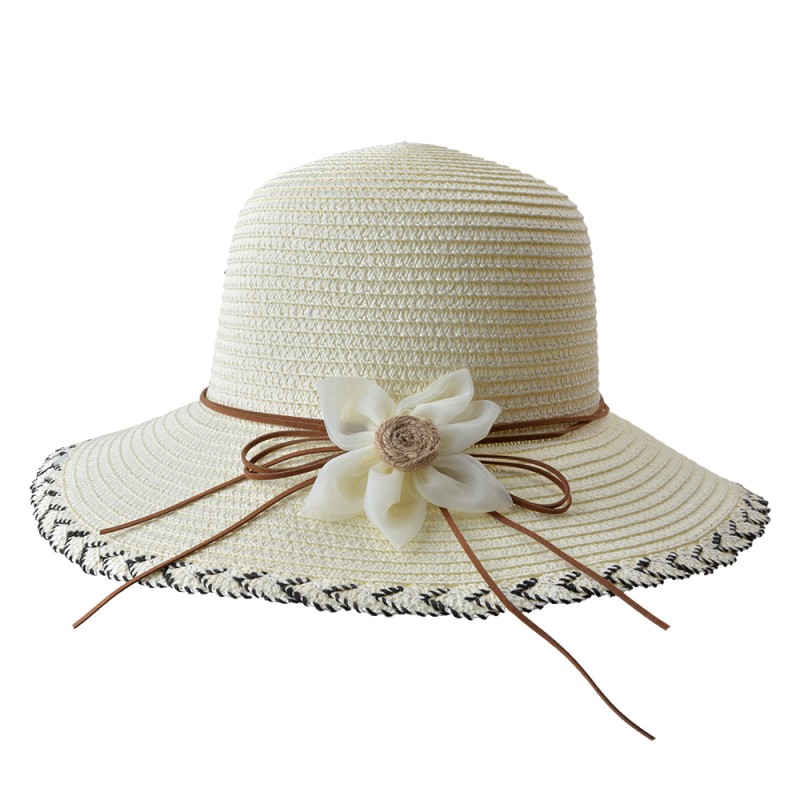 JZHA0089BE Cappello da donna Beige Paglia di carta Cappello da sole