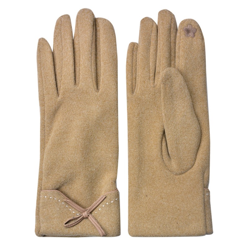 JZGL0062 Gants d'hiver 8x24 cm Marron Polyester