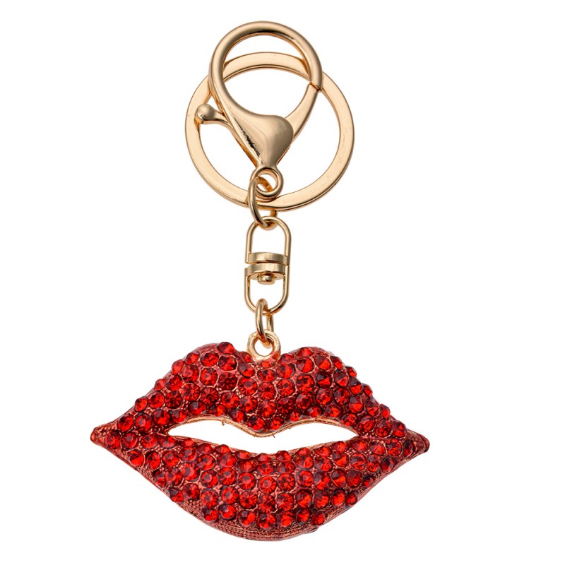 JZKC0137 Keychain Mouth Red Metal