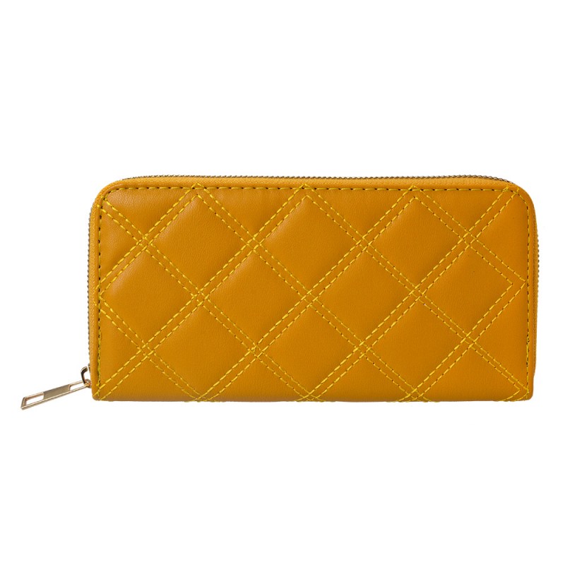 JZWA0175Y Wallet 19x9 cm Yellow Artificial Leather Rectangle