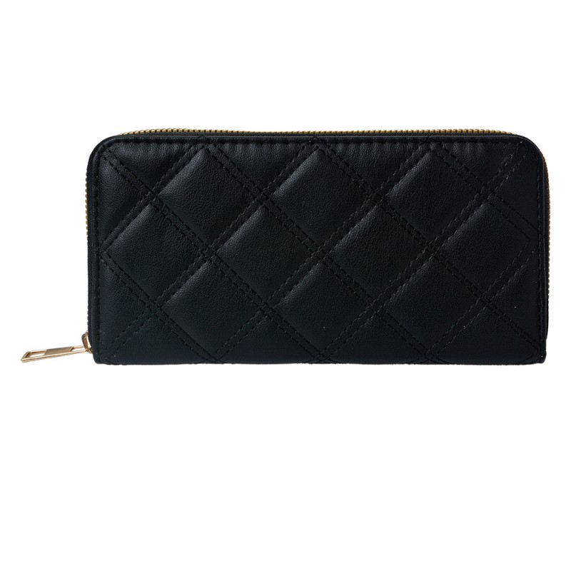 JZWA0175Z Wallet 19x9 cm Black Artificial Leather Rectangle