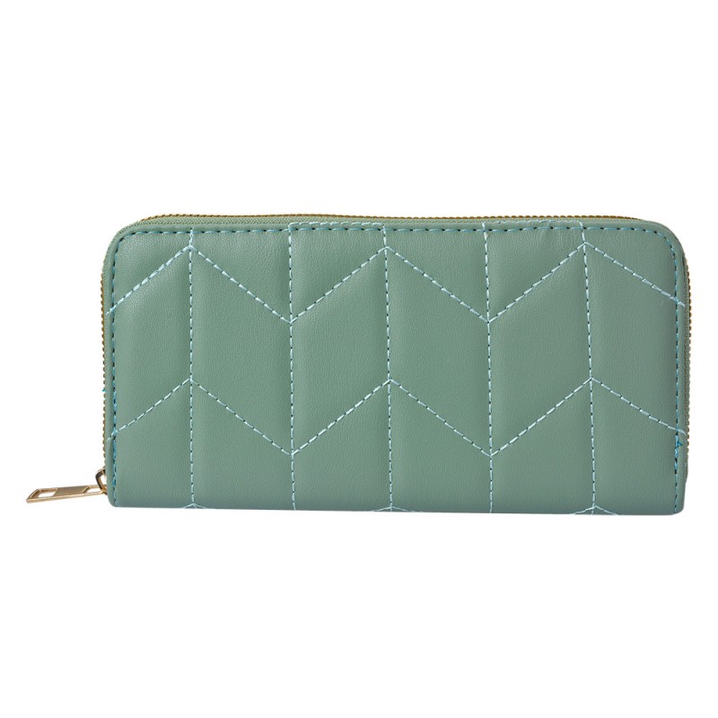 JZWA0176GR Wallet 19x9 cm Green Artificial Leather Rectangle