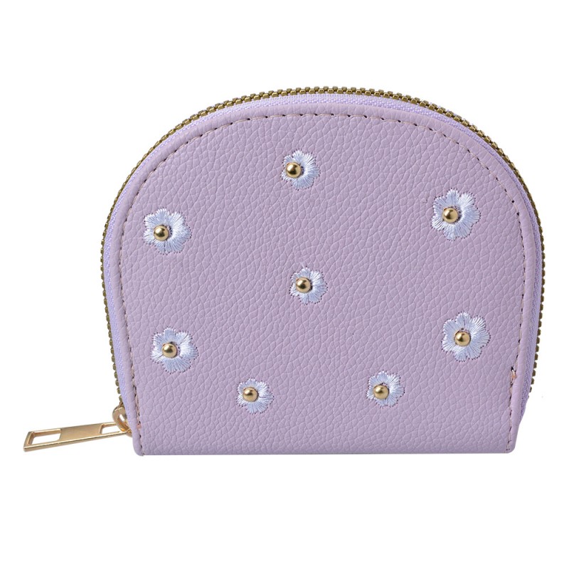 JZWA0177P Wallet 12x9 cm Pink Artificial Leather Flowers