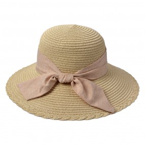 2JZHA0095BE Women's Hat Beige Paper straw Sun Hat