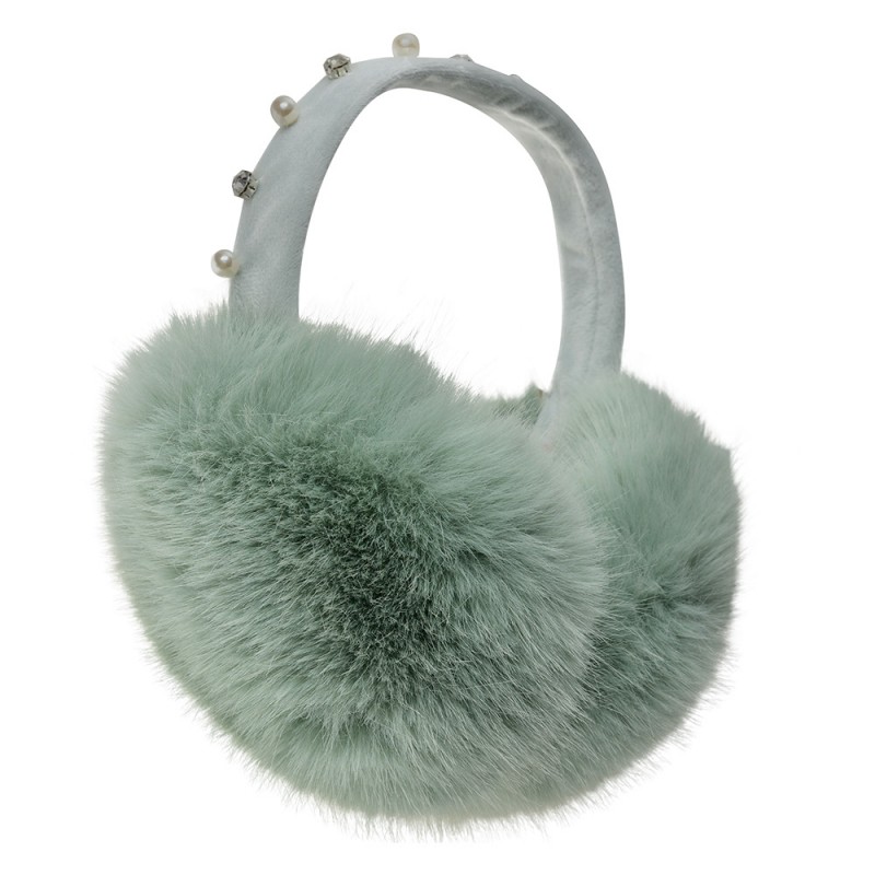 JZCEW0002GR Earmuffs for Girls Green Polyester Women's Ear Wamers