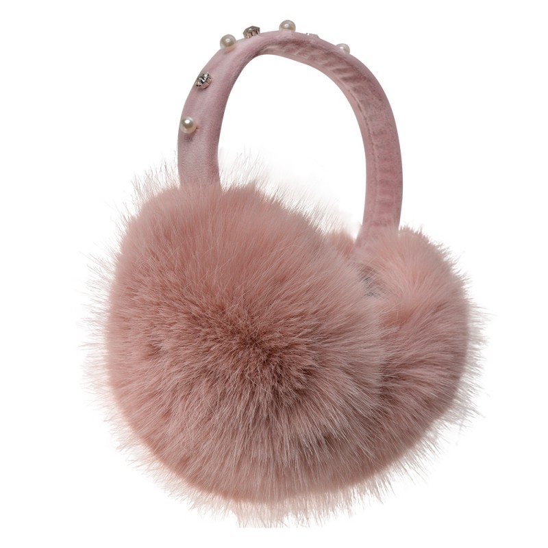 JZCEW0002P Earmuffs for Girls Pink Polyester Women's Ear Wamers