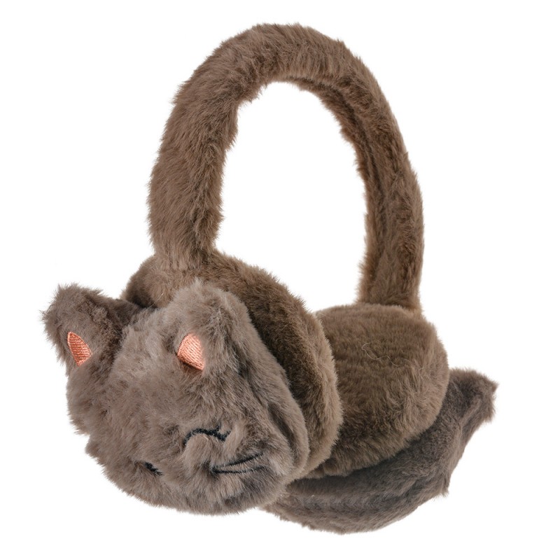 JZCEW0009CH Paraorecchie per bambini one size Marrone Peluche Gatto