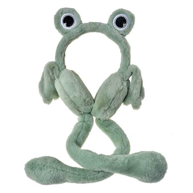 JZCEW0010GR Kids' Ear Warmers one size Green Plush