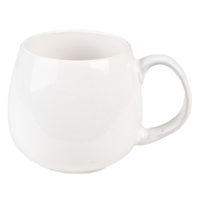 6CEMU0113 Mug 300 ml Beige Ceramic Round Tea Mug