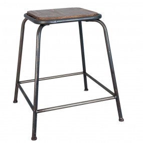 26Y2132 Stool 40x40x46 cm Brown Iron Square Foot stool