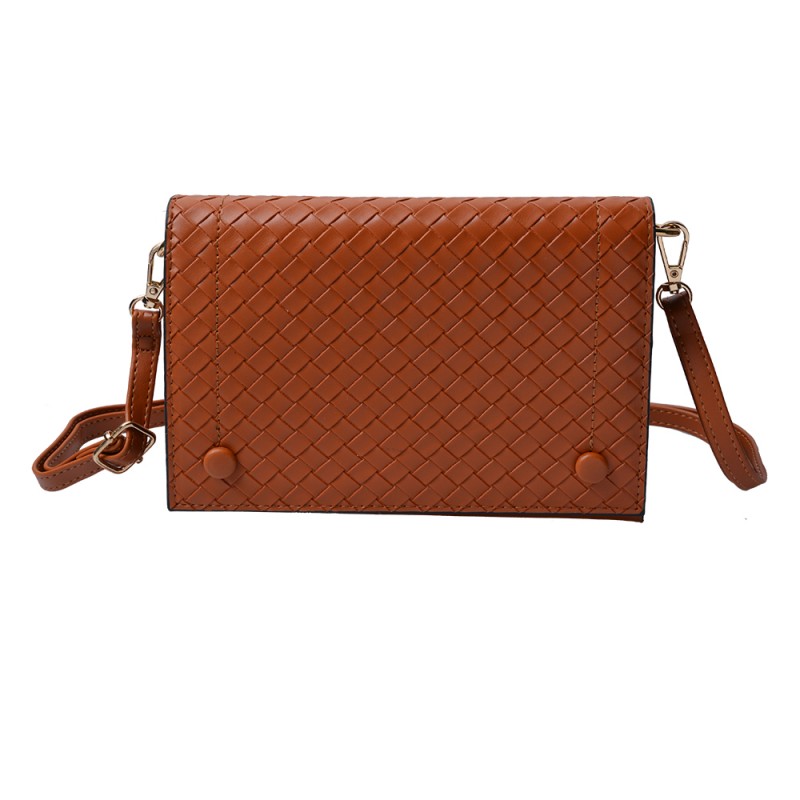JZBG0257CH Shoulder Bag  20x14 cm Brown Plastic Handbag