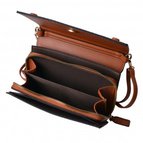 2JZBG0257CH Shoulder Bag  20x14 cm Brown Plastic Handbag