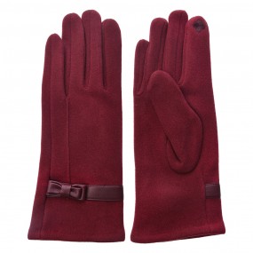 2MLGL0044 Winter Gloves 8x24 cm Red Polyester Women's Gloves