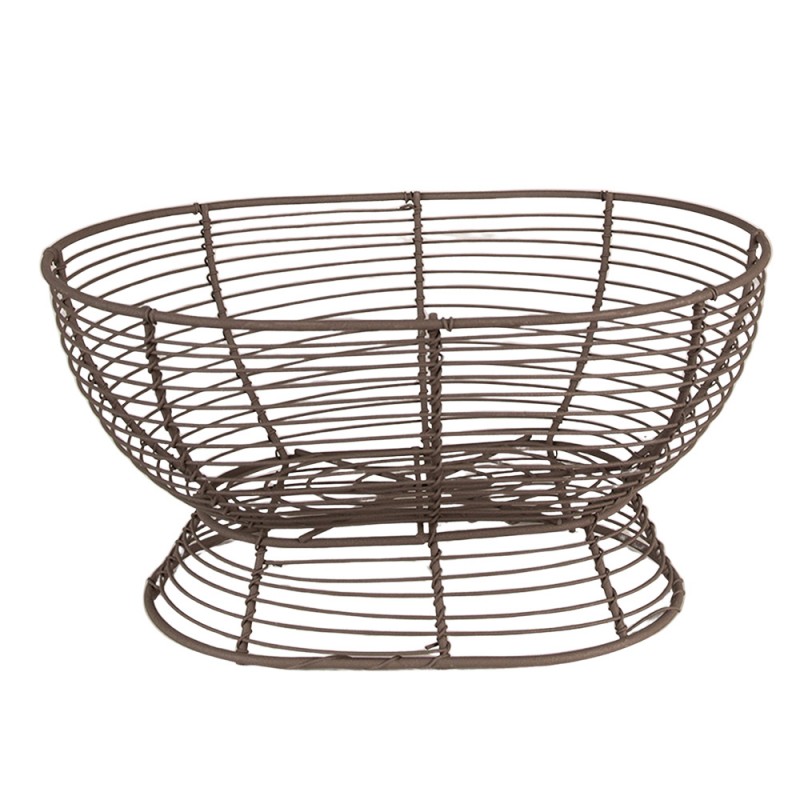 6Y5247 Storage Basket 28x18x14 cm Brown Iron Basket