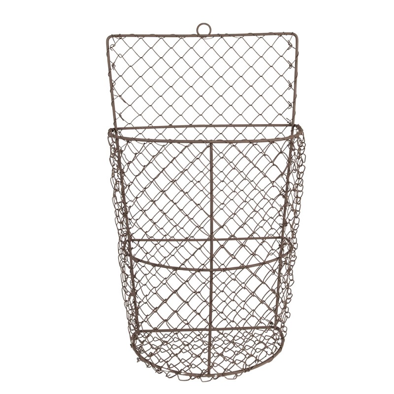 6Y5252 Storage Basket 23x14x39 cm Brown Iron Basket