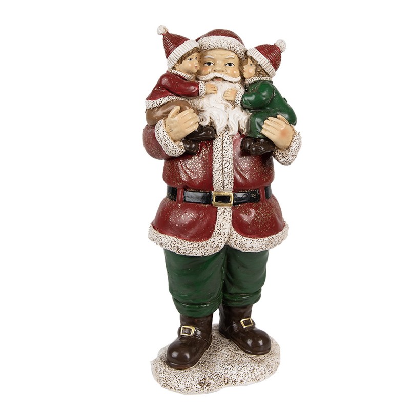 6PR3931 Figurine Santa Claus 10x8x21 cm Red Polyresin Christmas Decoration