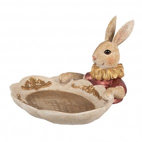 26PR4923 Decorative Bowl Rabbit 22x21x15 cm Gold colored Polyresin