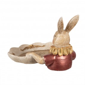 26PR4923 Decorative Bowl Rabbit 22x21x15 cm Gold colored Polyresin