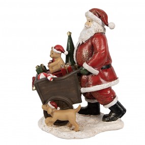 26PR4929 Figurine Santa Claus 12x8x15 cm Red Polyresin Christmas Decoration