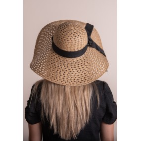 2JZHA0092 Women's Hat Beige Paper straw Sun Hat