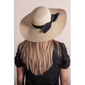 2JZHA0099BE Women's Hat Beige Paper straw Sun Hat