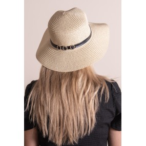 2JZHA0100 Women's Hat Beige Paper straw Sun Hat