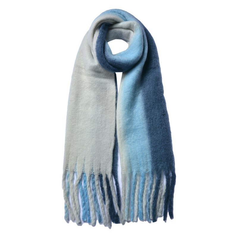 JZSC0785BL Winter Scarf Women 35x180 cm Blue