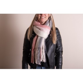 2JZSC0785P Winterschal Damen 35x180 cm Rosa Schal