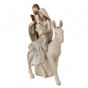 26PR3929 Figurine Crèche 32 cm Beige Polyrésine Décoration de Noël