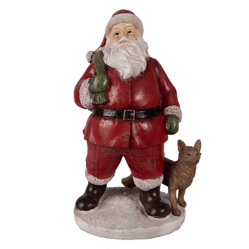 6PR3946 Figurine Santa Claus 16x14x26 cm Red Polyresin Christmas Decoration