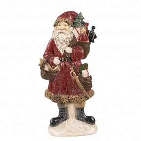 26PR4926 Figurine Santa Claus 12x4x24 cm Red Polyresin Christmas Decoration