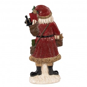 26PR4926 Figurine Santa Claus 12x4x24 cm Red Polyresin Christmas Decoration