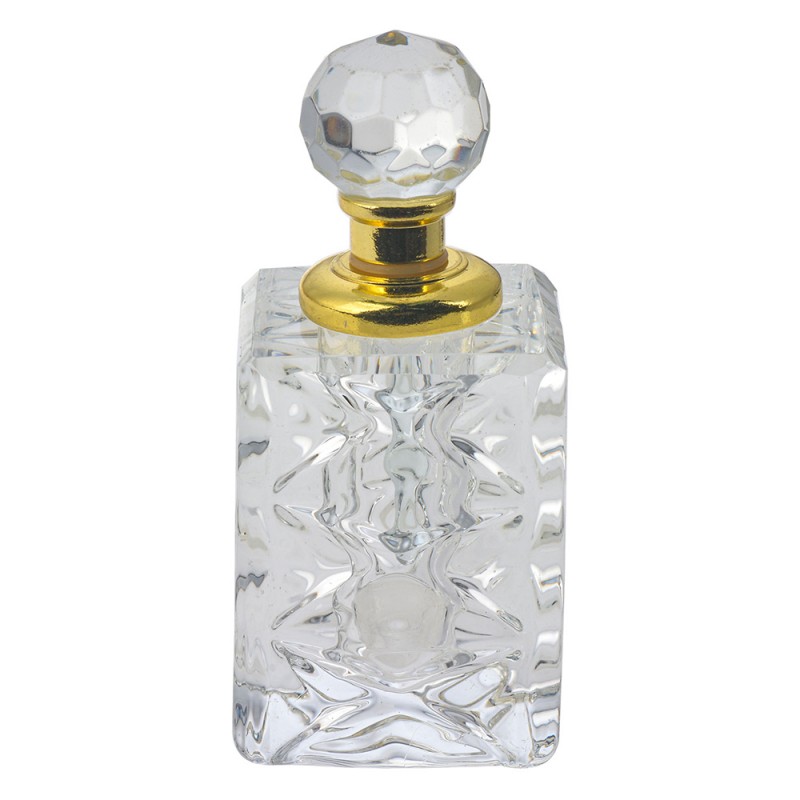 MLPF0006 Parfumflasche 3x3x7 cm Glas Quadrat Dekoration Fläschchen