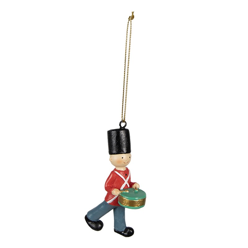 6PR4919 Christmas Ornament Soldier 8 cm Red Polyresin Christmas Tree Decorations