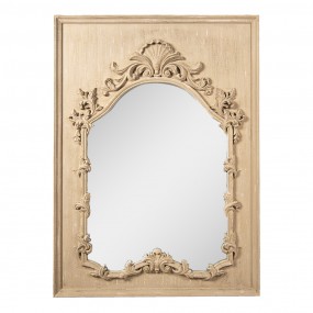 252S259 Miroir 95x130 cm Marron Plastique Grand miroir